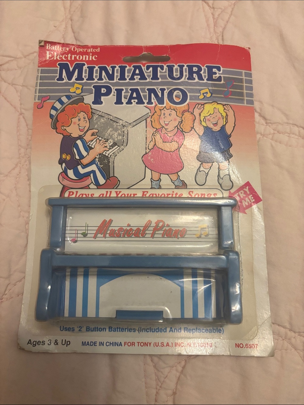 Vintage New Electronic Miniature Upright PianoTony USA